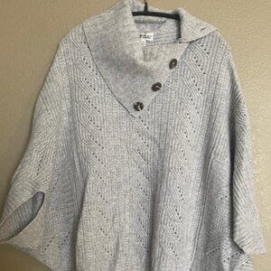 CASHMERE SPLIT NECK CAPLET- NEIMAN MARCUS